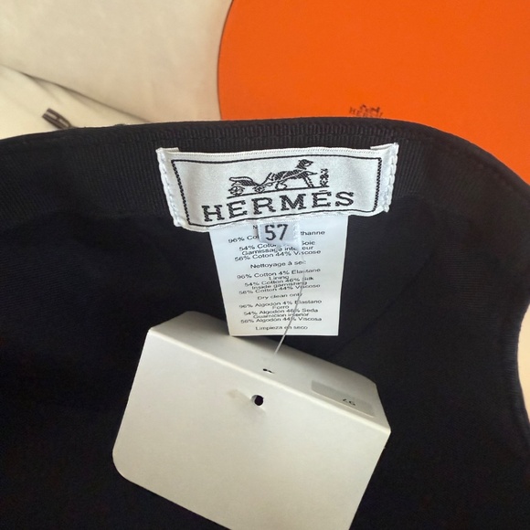 New Hermes Davis Emile Black Cap with gift box main image 7